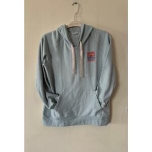 NWT Rhythm Women's Vintage Graphic Dawn Hoodie Beach Sweatshirt Sky Blue Size L